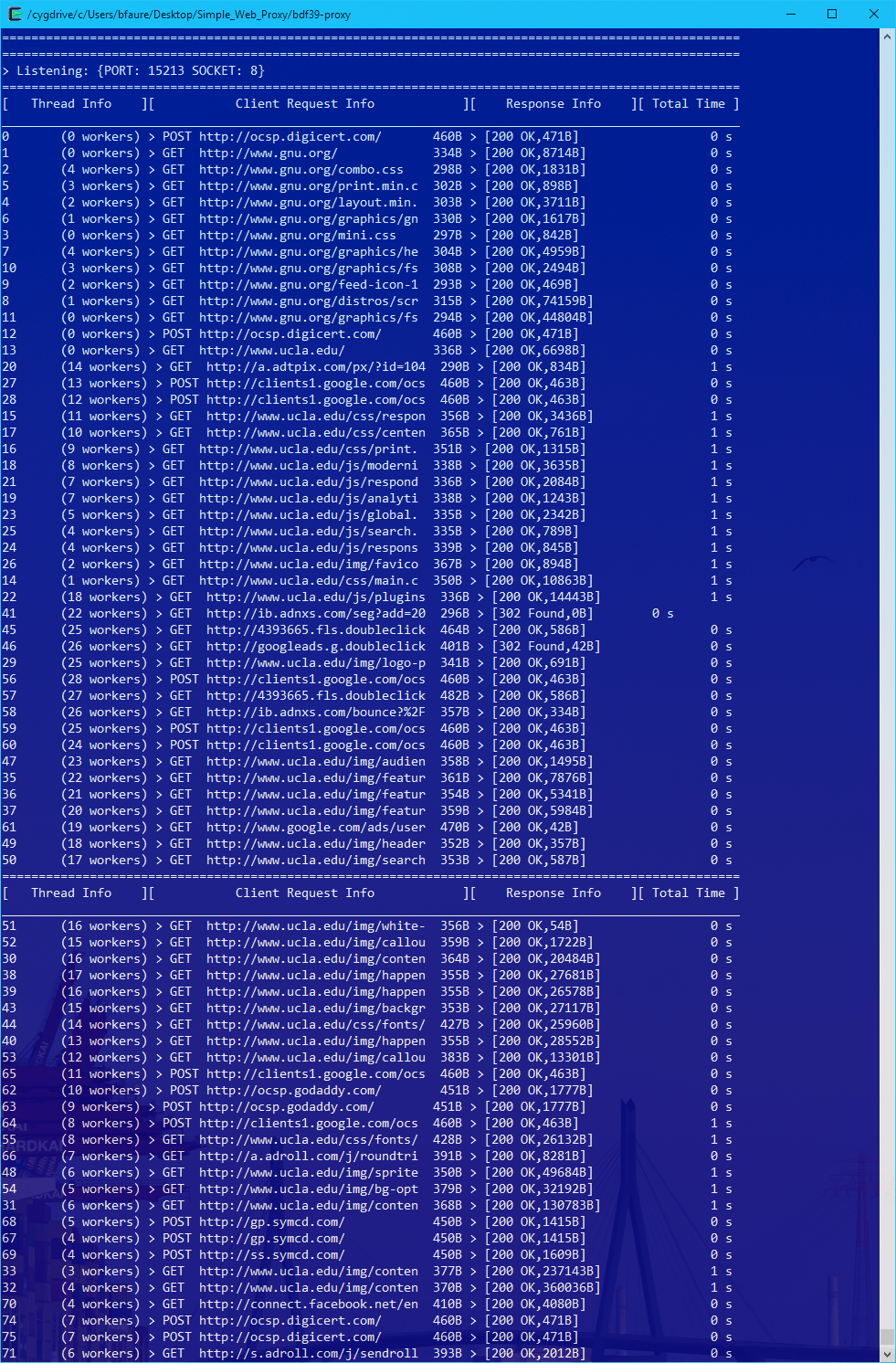 Simple Web Proxy